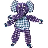 KONG Floppy Knots Rope and Plush Dog Toy, Elephant, Medium/Large | Knotted Rope &amp; Plush Toy with Minimal Stuffing &amp; a Squeaker, Great for Teething, Tugging &amp; Lively Play
