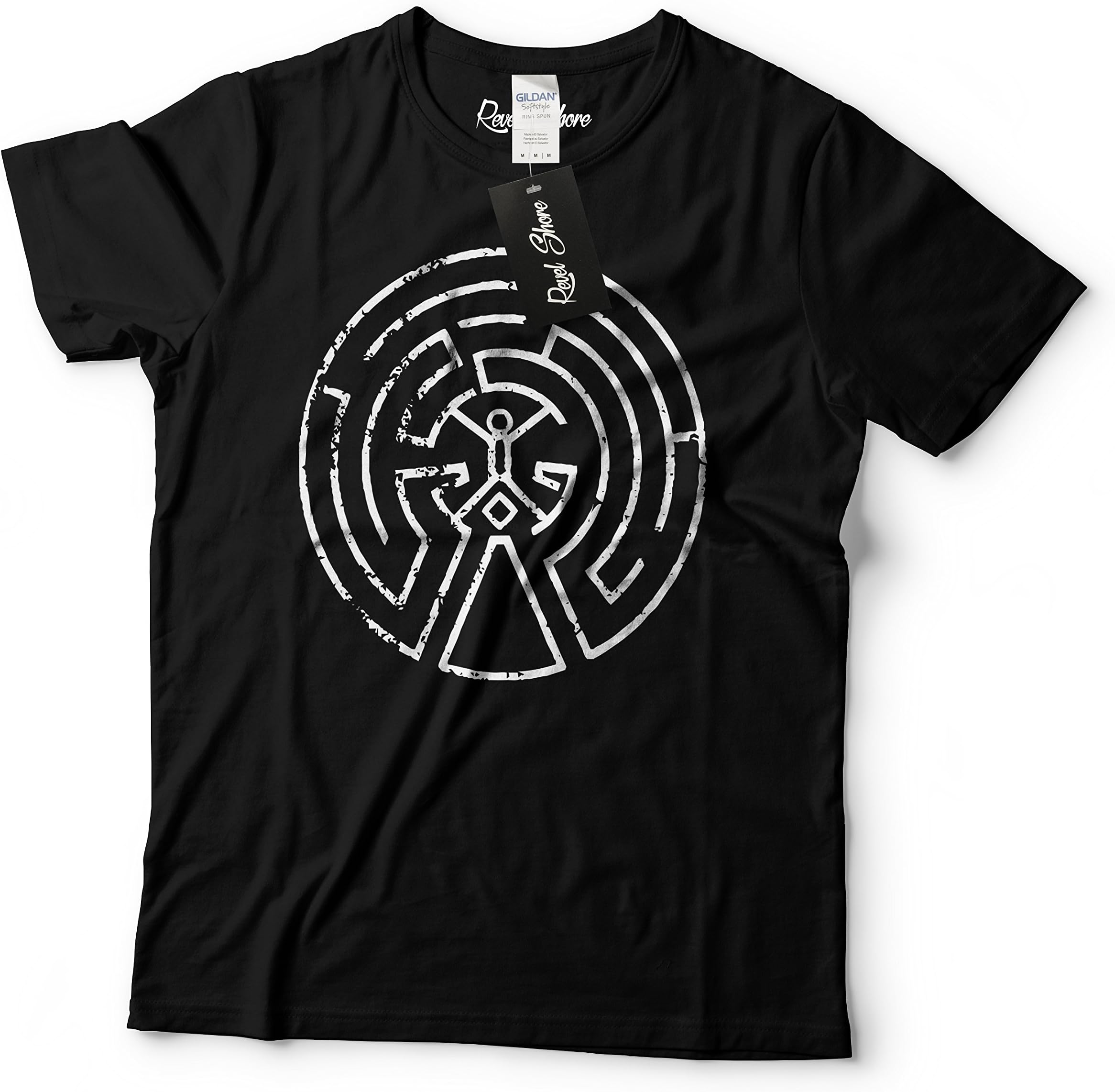 Revel Shore Western World Maze Map Mens Shirt