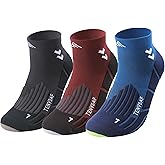 TENYSAF Mens Compression Socks for Running: Anti-Blister Ankle Socks 3 Pairs Athletic Socks for Runners Outdoor Hiking 2026