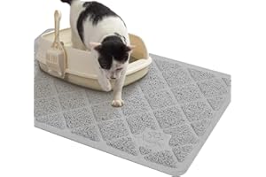 Niubya Premium Cat Litter Mat, Litter Box Mat with Non-Slip and Waterproof Backing, Litter Trapping Mat Soft on Kitty Paws and Easy to Clean, Cat Mat Traps Litter from Box