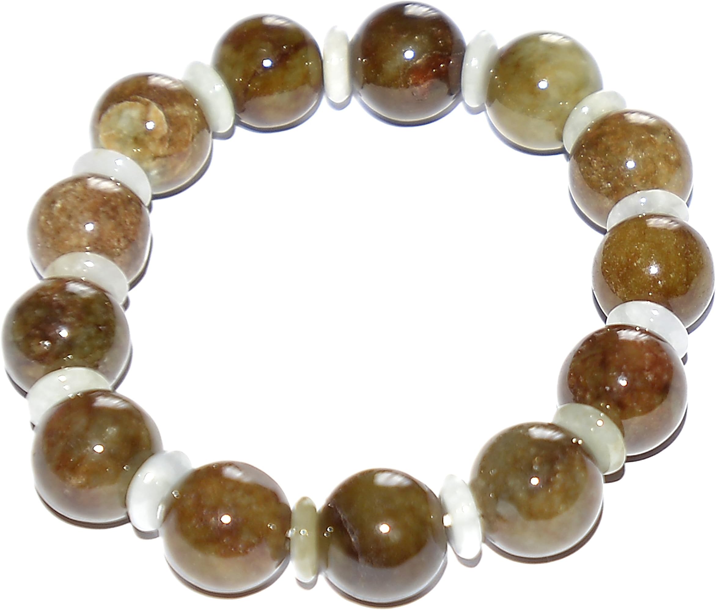 Chinese Feng Shui Spiritual Misty Green Jade Bead And Light Green Jade Pi Disc Bracelet For Fertility,Life And Good Health