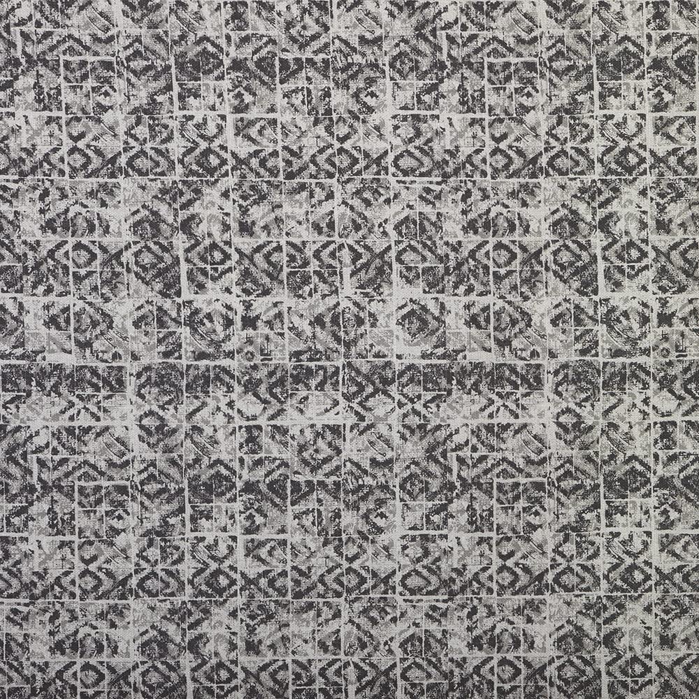 Kt KILOtela - Digital Printed Canvas Fabric, Half Panama Cotton, Decoration, Upholstery, Cushions, Curtains, Bedspreads, Tablecloths, 100 cm Length x 280 cm Width, Geometric, Checkered, Black - 1 m