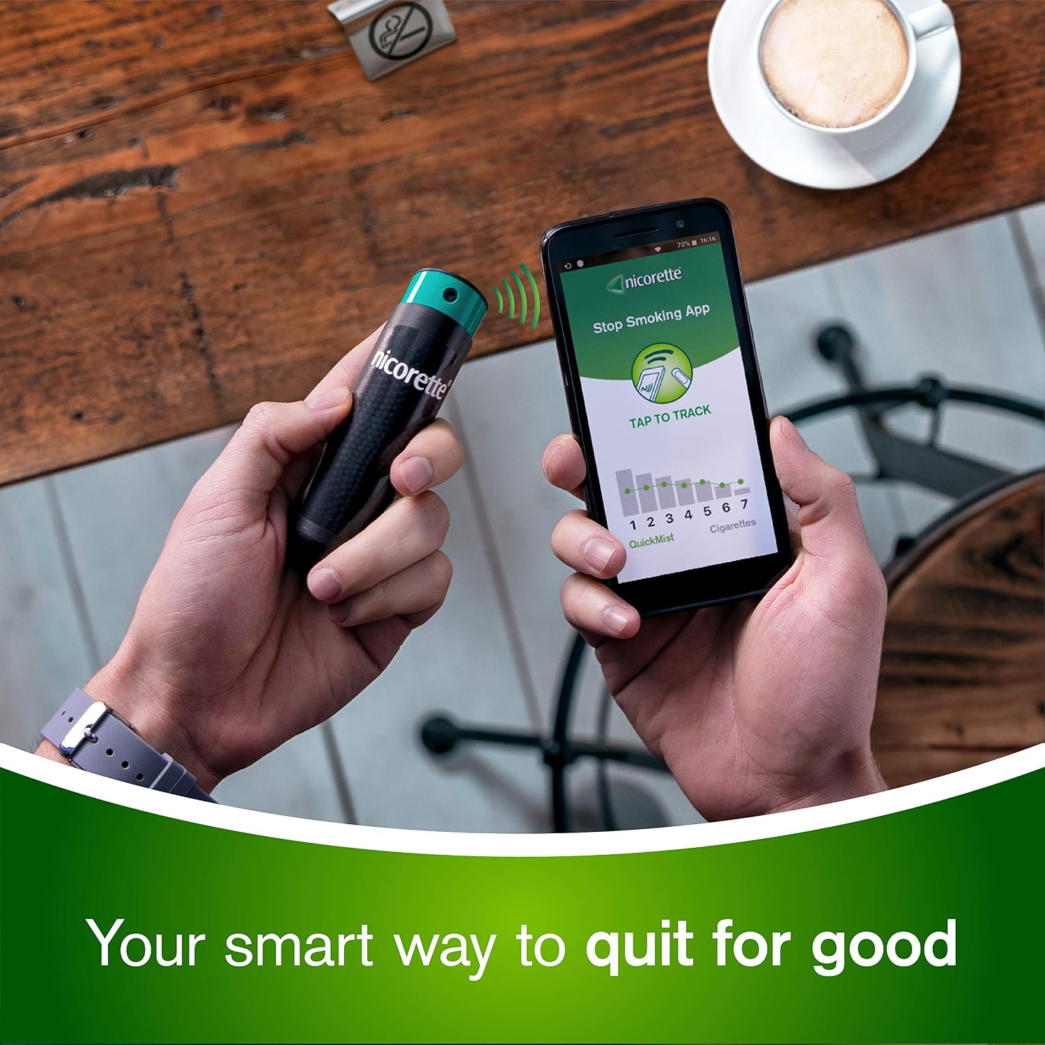 Nicorette Quickmist SmartTrack Mouthspray, Freshmint Nicotine Mouthspray- Duo- 2x150 Sprays (Quit Smoking and Stop Smoking Aid) - Image 3