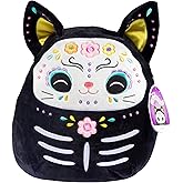 Squishmallows 12-Inch Zelina The Day of The Dead Cat - Soft Plush Black Kitty with Sugar Skull Design - Collectible Stuffed Animal Pillow - Limited Edition 2026 - Gift for Kids, Boys, Girls & Adults