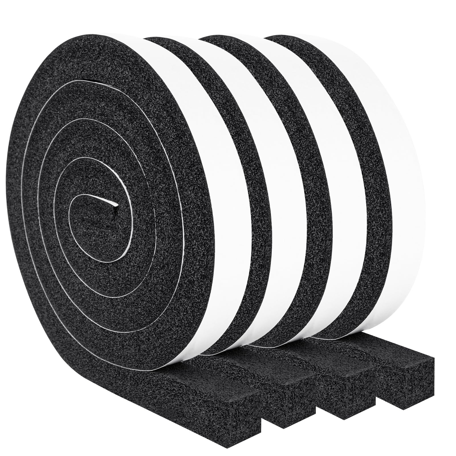 Photo 1 of Yotache Air Conditioner Window Foam Insulation Seal 1"x1", High Resilience Foam Weather Stripping Door Seal Tape, 6.5 Ft x 4Pcs