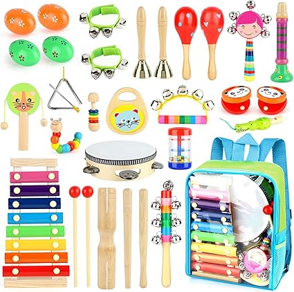 wooden musical instrument set for toddlers