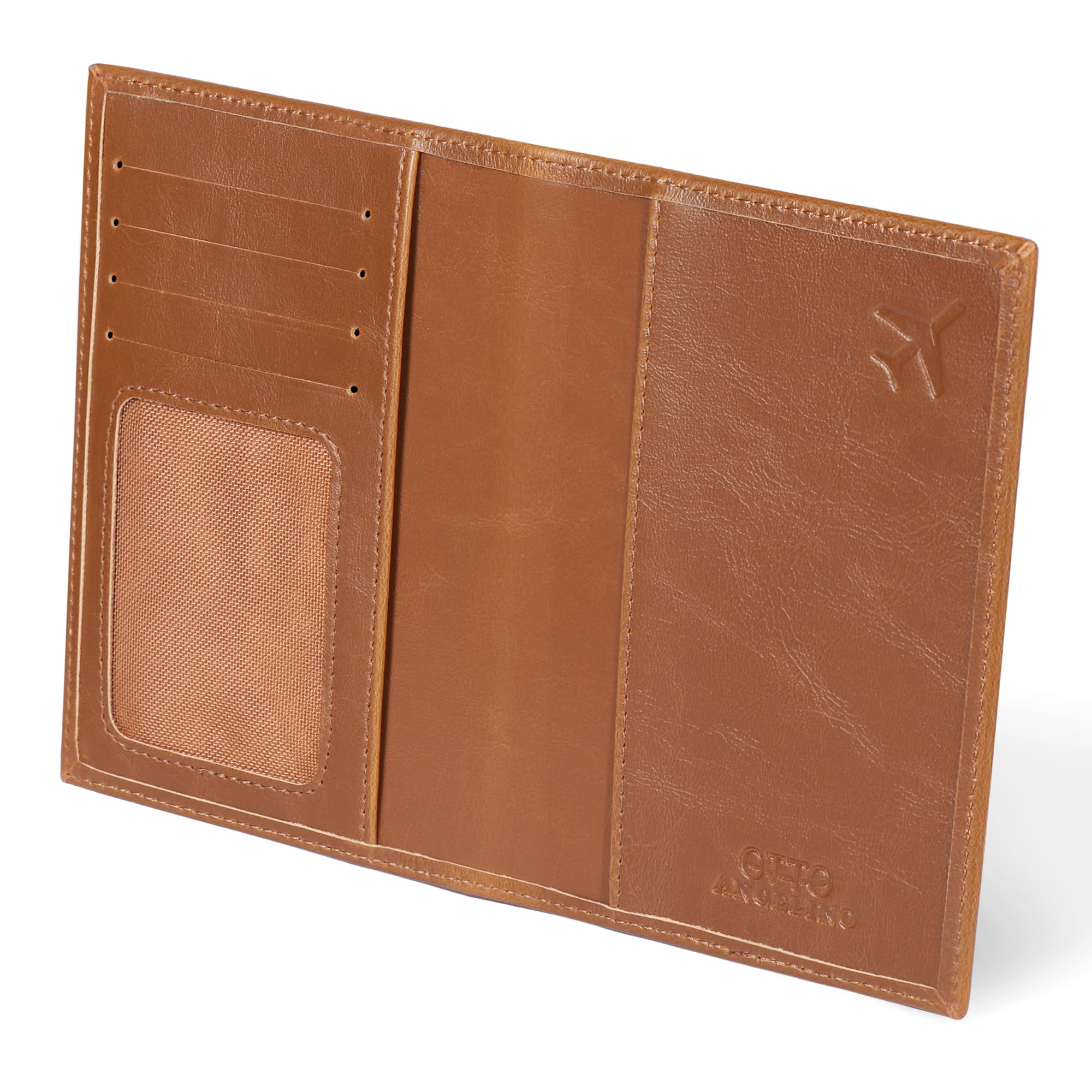 Otto Angelino Leather Passport Wallet - RFID Blocking - Unisex