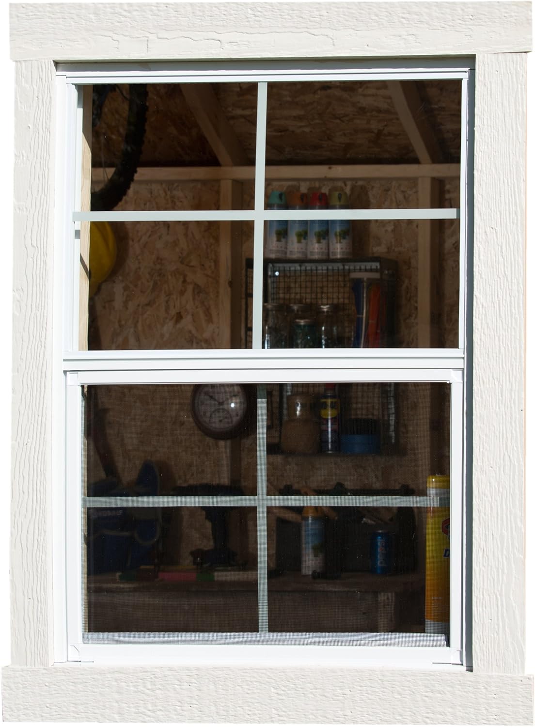 outdoor window screens on Handy Home Products 16 X 24 Window With Screen Storage Sheds Garden Outdoor Amazon Com