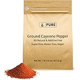 Pure Original Ingredients Ground Cayenne Pepper (1 lb), Spicy Flavor, Sauces, Dry Rubs, Used in Hot Sauces