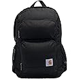 Carhartt 27L Single-Compartment Backpack, Durable Pack with Laptop Sleeve and Duravax Abrasion Resistant Base, Black, One Size