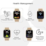 Popglory Smart Watch 1.85” 44mm Women Men 2 Straps Health Monitor IP67 view 3