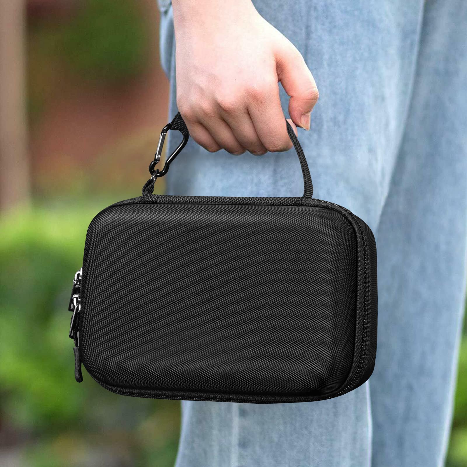 Hard Shell Case for Portable Nebulizer Asthma Inhaler, Portable Shockproof Anti-Scratch Travel Carrying Case for Personal Inhalers Nebulizador for Breathing Problems Handheld Nebulizer, Black