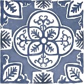 WallPops, Caeli Peel &amp; Stick Wall Tiles, Blue, Peel and Stick Floor Tile, Geometric, Art Deco, Semi-Matte, Self-Adhesive, Square, 6.2-in x 6.2-in Each Tile (Pack of 12 Tiles)