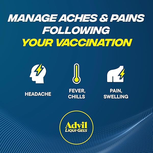 ADVIL LIQUI-GELS PAIN RELIEVER AND FEVER REDUCER, PAIN MEDICINE FOR ADULTS WITH IBUPROFEN 200MG FOR HEADACHE, BACKACHE, MENSTRUAL PAIN AND JOINT PAIN RELIEF – 160 LIQUID FILLED CAPSULES