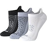 Hanes womens No Show Running Socks, Absolute Run Socks, Breathable No Show Tab Socks for Running, 4-pack