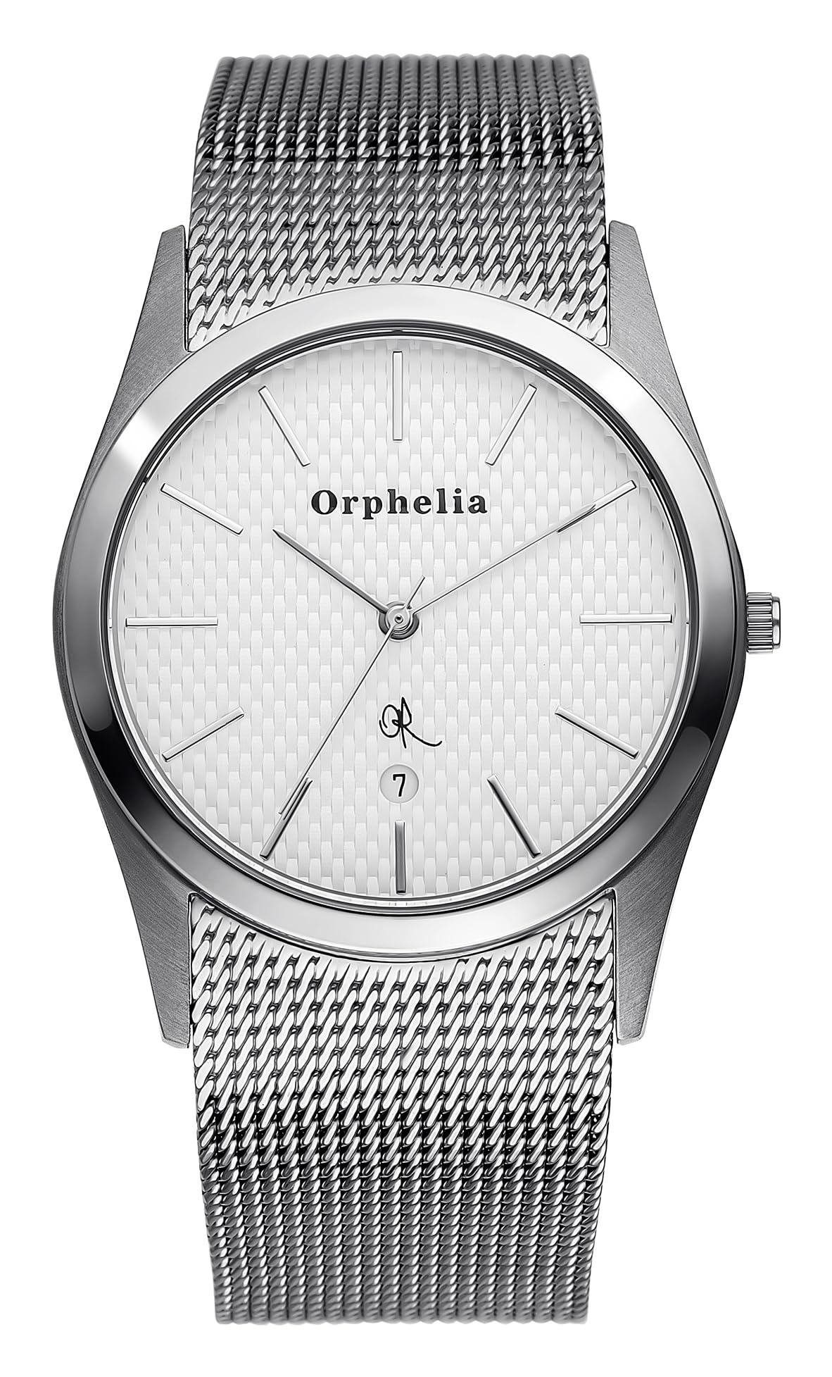 Orphelia Men's Quartz Watch with Silver Dial Analogue Display and Silver Stainless Steel Bracelet