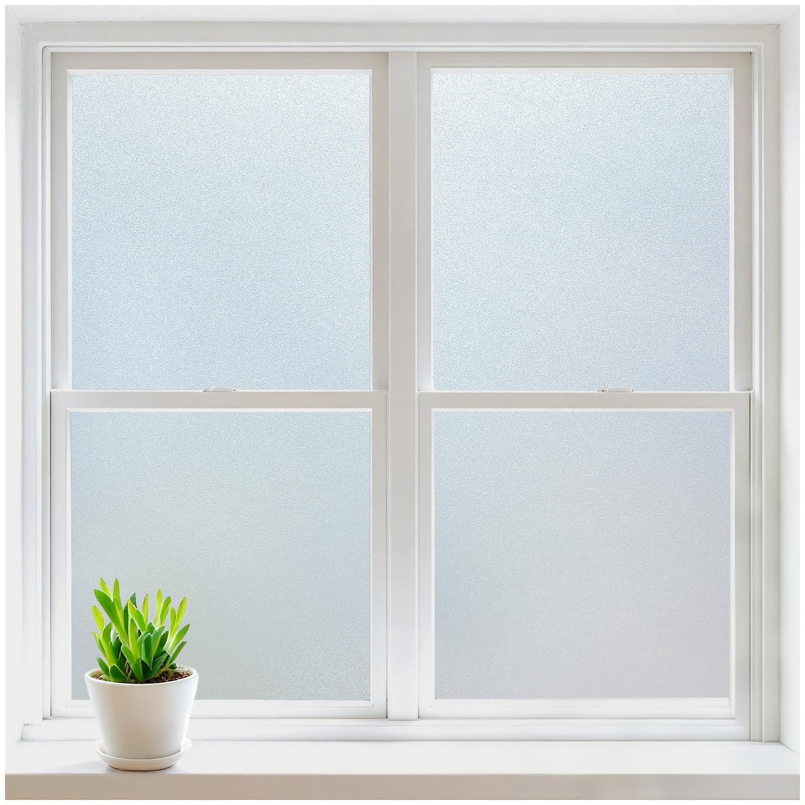 rabbitgoo Frosted Glass Window Privacy Film, Static Cling, 17.5" x 78.7"