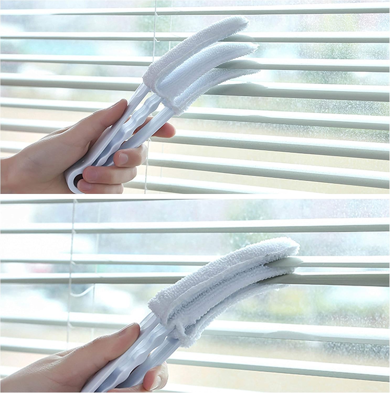 Window Blind Cleaner, 2 Clamps and 5 Removable Sleeves, Ideal Duster Cleaning Tool for Blinds Shutters, Shades - Image 4