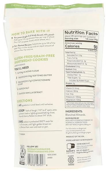 KING ARTHUR, FLOUR ALMOND, 16 OUNCE