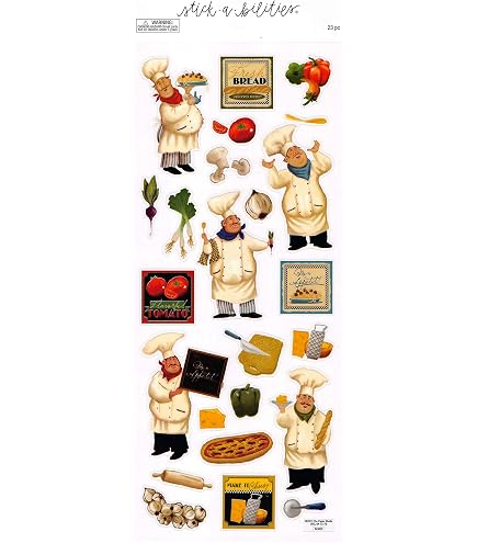 5x9 Sticker Karen Foster Designs Karen Foster Bon Appetit Cardstock Stickers – 5 ...