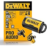 DEWALT Heavy Duty Bluetooth Jobsite Pro X2 ANC True Wireless Earbuds, Active Noise Cancelling Work Earbuds, Turn Dial Controls, 10Hr Runtime (40+ w/Case), 4 EQ Modes, IP54