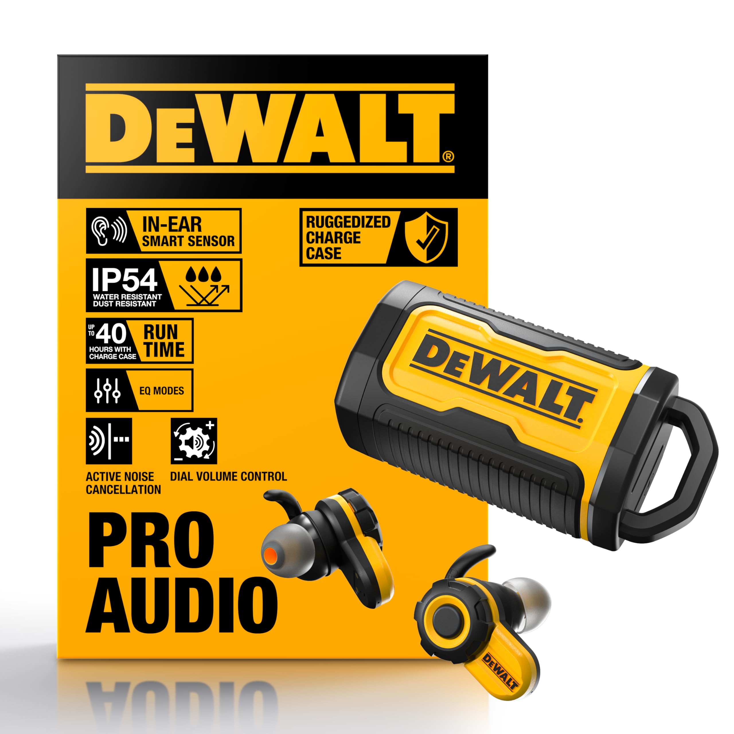 DEWALT Heavy Duty Bluetooth Jobsite Pro X2 ANC True