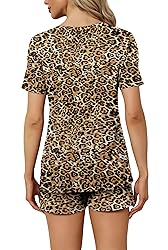 RUBZOOF Womens Leopard Print Pajama Sets with