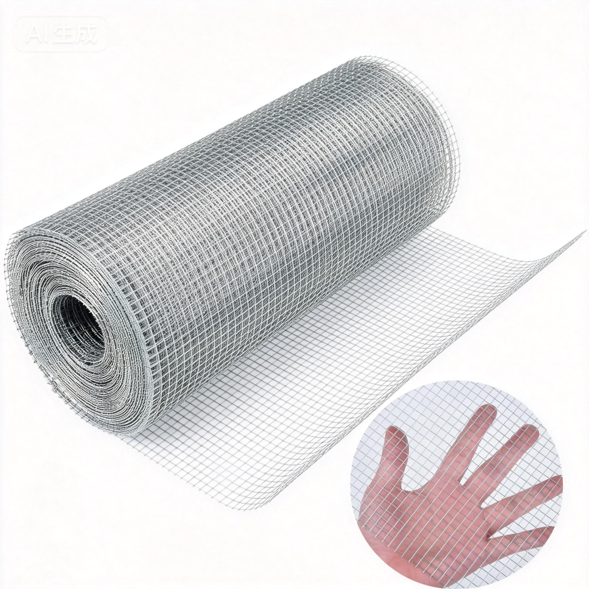 Amagabeli Hardware Cloth 1/4 inch 12inx20ft Galvanized After Welding 23 Gauge Square Chicken Wire Fence Mesh Roll Raised Garden Bed Plant Supports Poultry Netting Cage Snake Rabbit Gopher DIY Craft Image