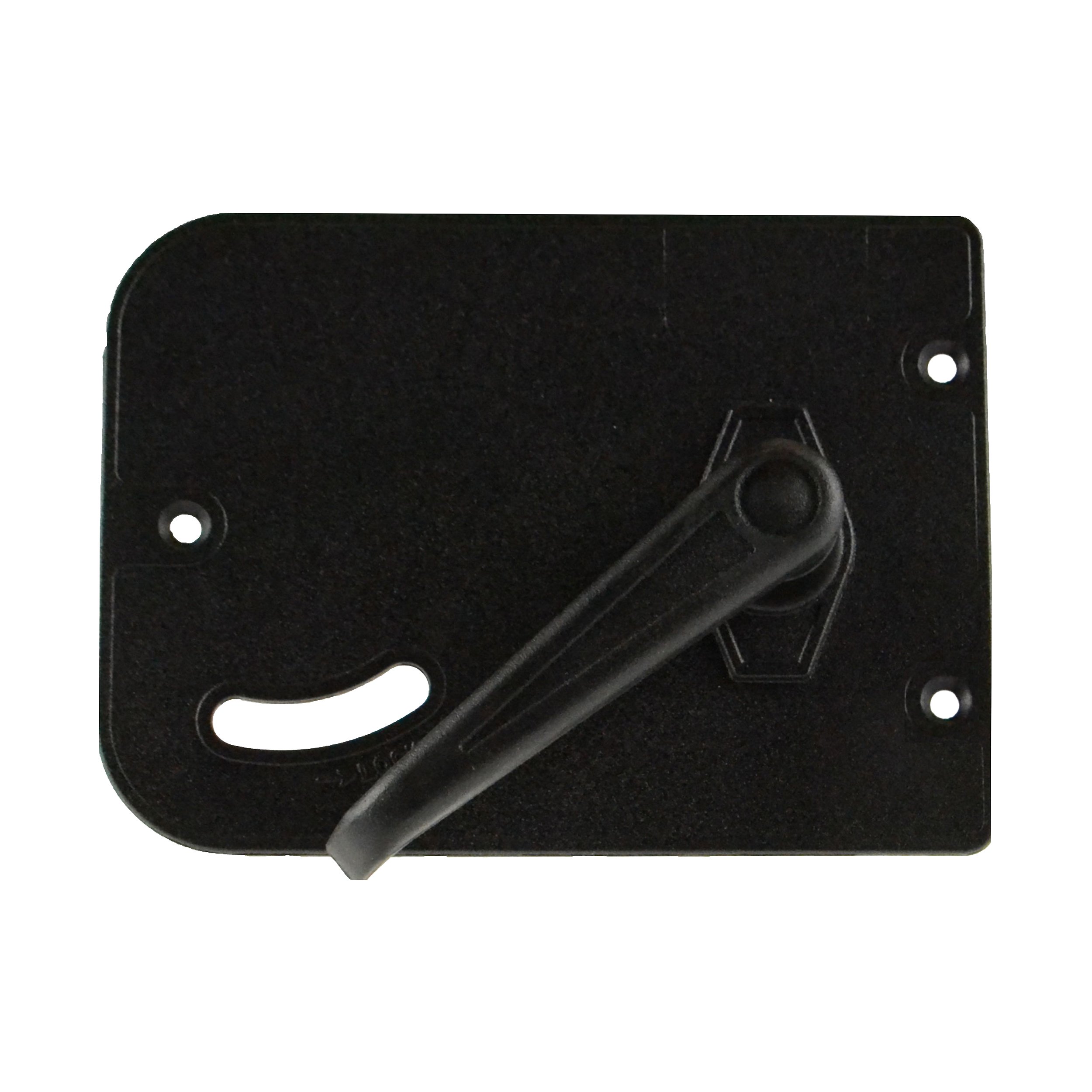TriMark 1188301 RV/Auto Latch Plate Cover for Entrance Door Black