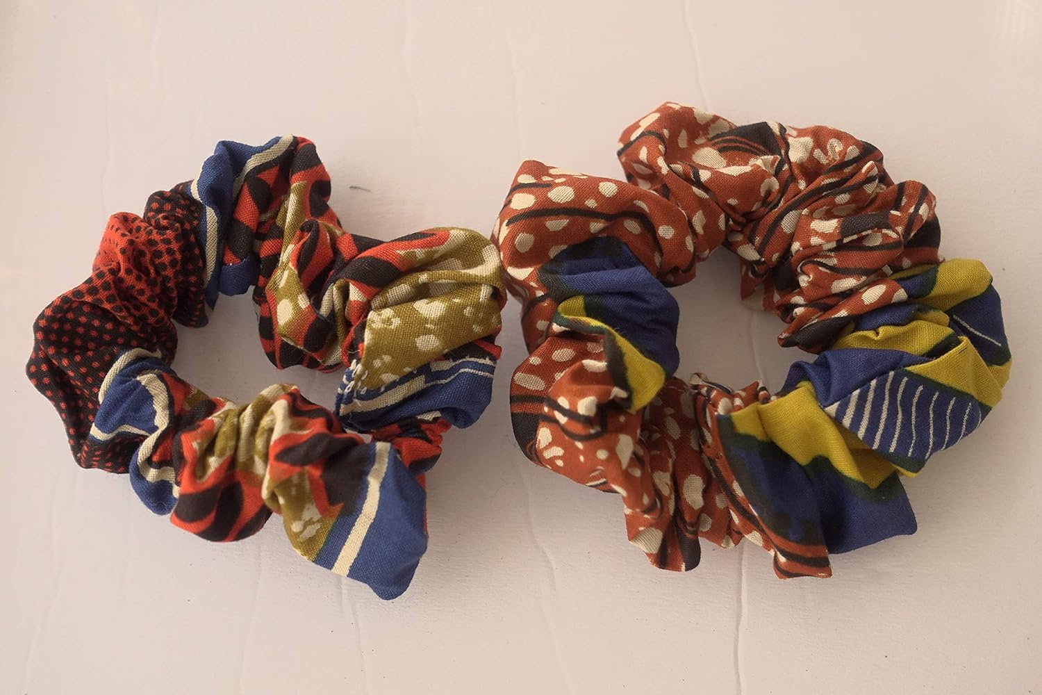 Amazon Com Ankara Wax Cloth Scrunchies Wear In Your Hair Or Both