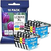 10 Pack LC-3013 LC-3011 Ink Cartridges HALLOLUX for Brother LC3013 LC3011 XL BK/C/M/Y for Brother MFC-J491DW MFC-J497DW MFC-J