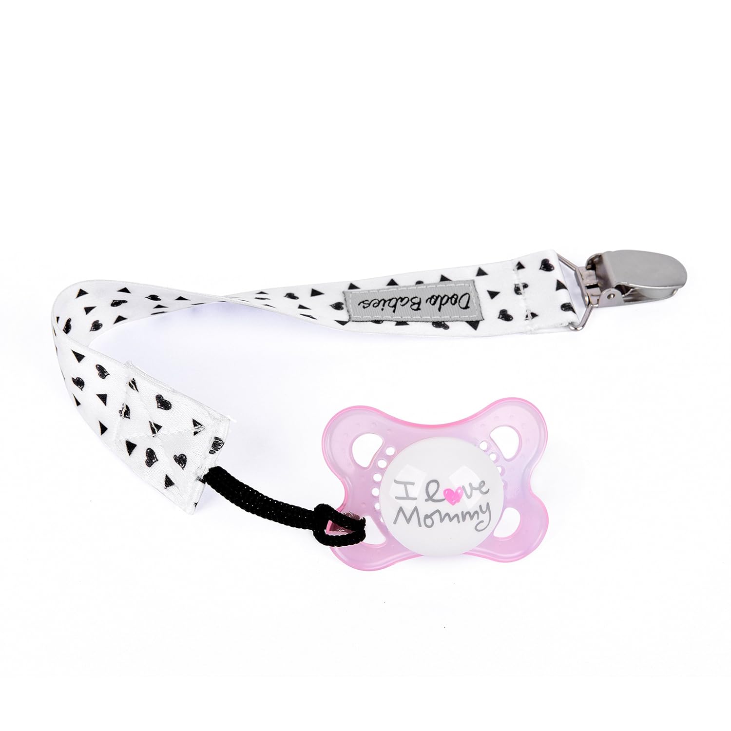 Pacifier Clip by Dodo Babies Pack of 4 + Pacifier Case, Premium Quality for Girls Modern Designs Universal Holder Leash for Pacifiers, Teething Toy or Soothie, Baby Shower Gift Set : Baby