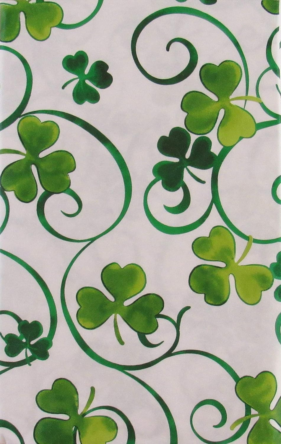 st. patrick's day Elegant Shamrock Clover Swirl Vinyl