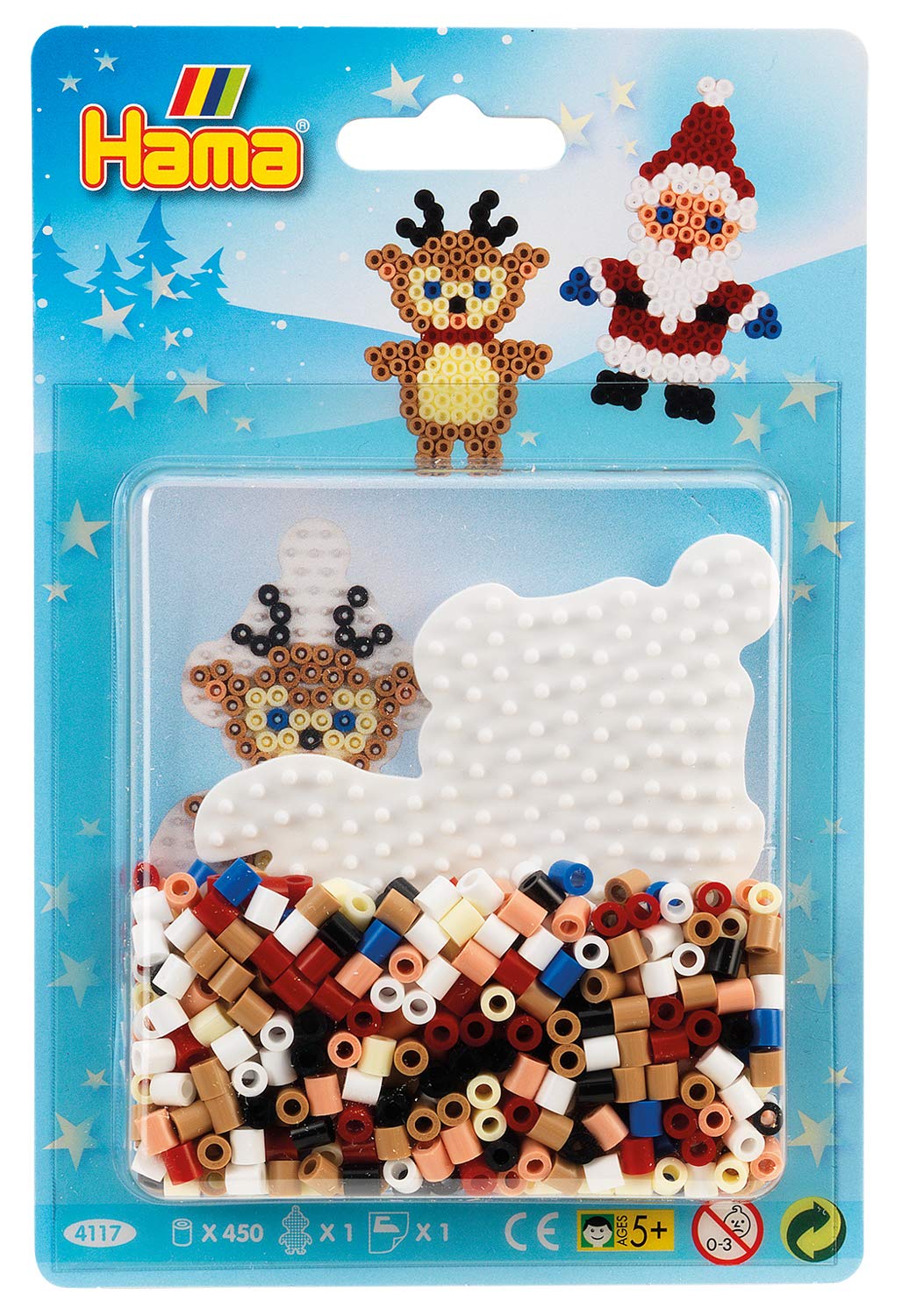 Hama Beads Christmas Blister Pack Santa