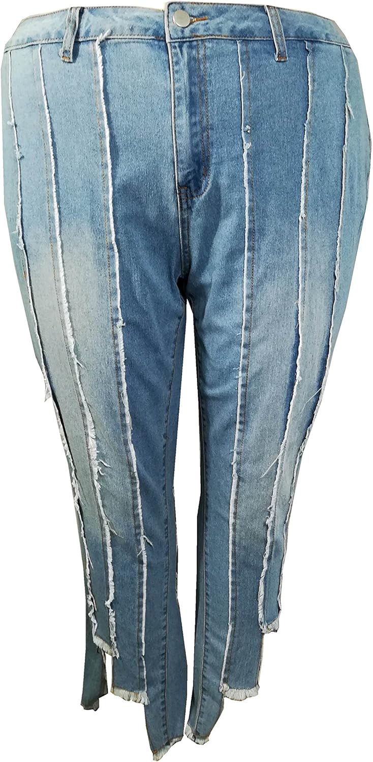 jeans raw edge