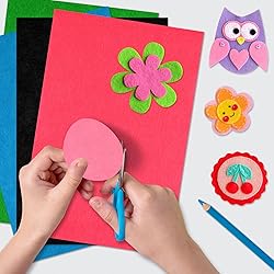 BOUBONI 20 Pcs Soft Felt Fabric Sheet 8" x