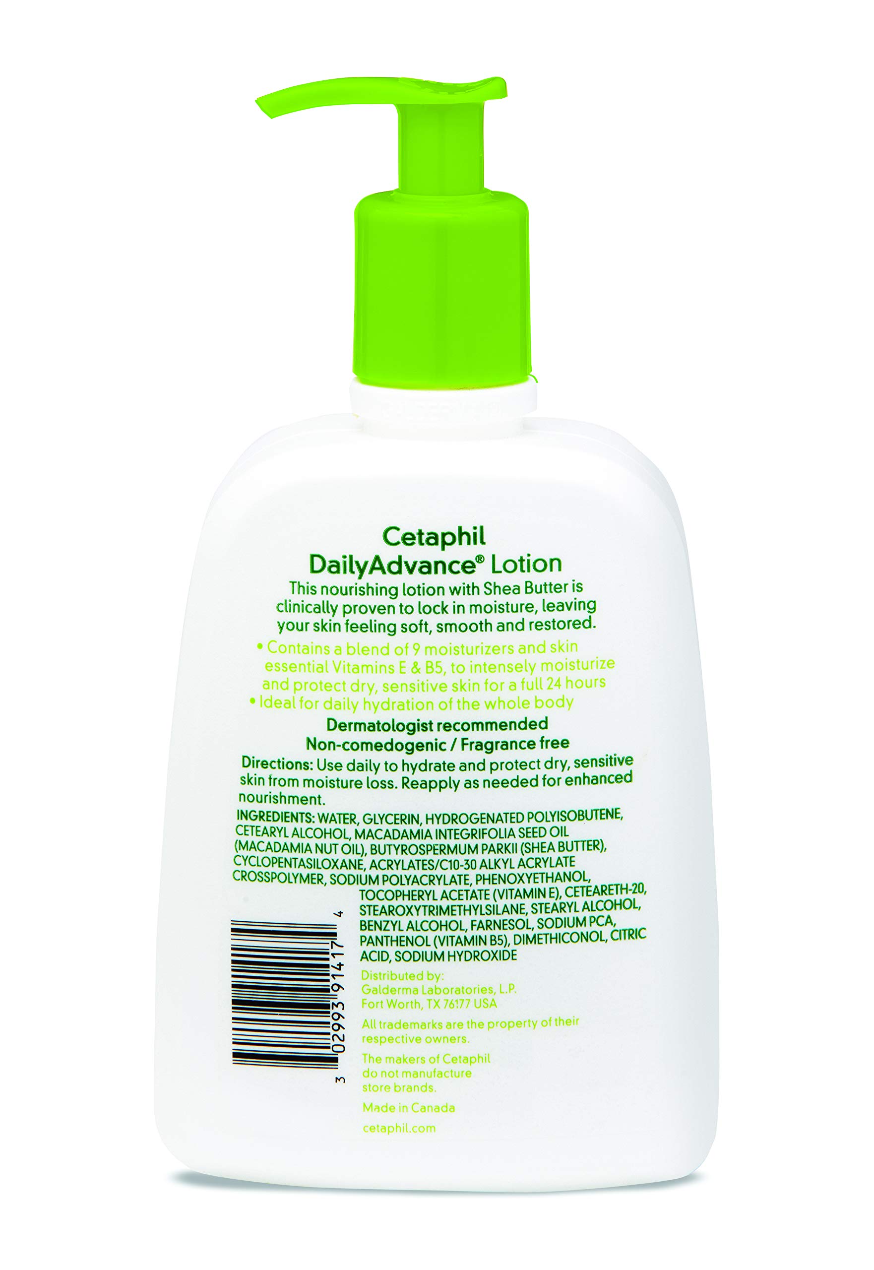 Cetaphil Daily Advance Ultra Hydrating Lotion With Shea Butter For Dry