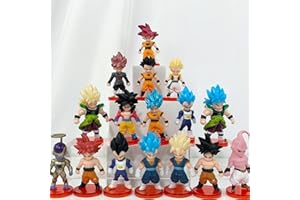 GUMAIR Dragon Ball Z 16-Piece Action Figure Set, 3-inch Collectibles for Cake Toppers & Party Favors