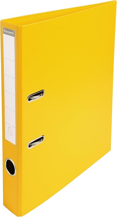 Exacompta Prem'Touch PVC Lever Arch File 320x290mm 2 Rings A4 50mm 55mm