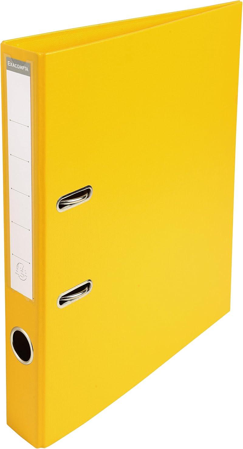 Exacompta Prem'Touch PVC Lever Arch File 320x290mm 2 Rings A4 50mm 55mm