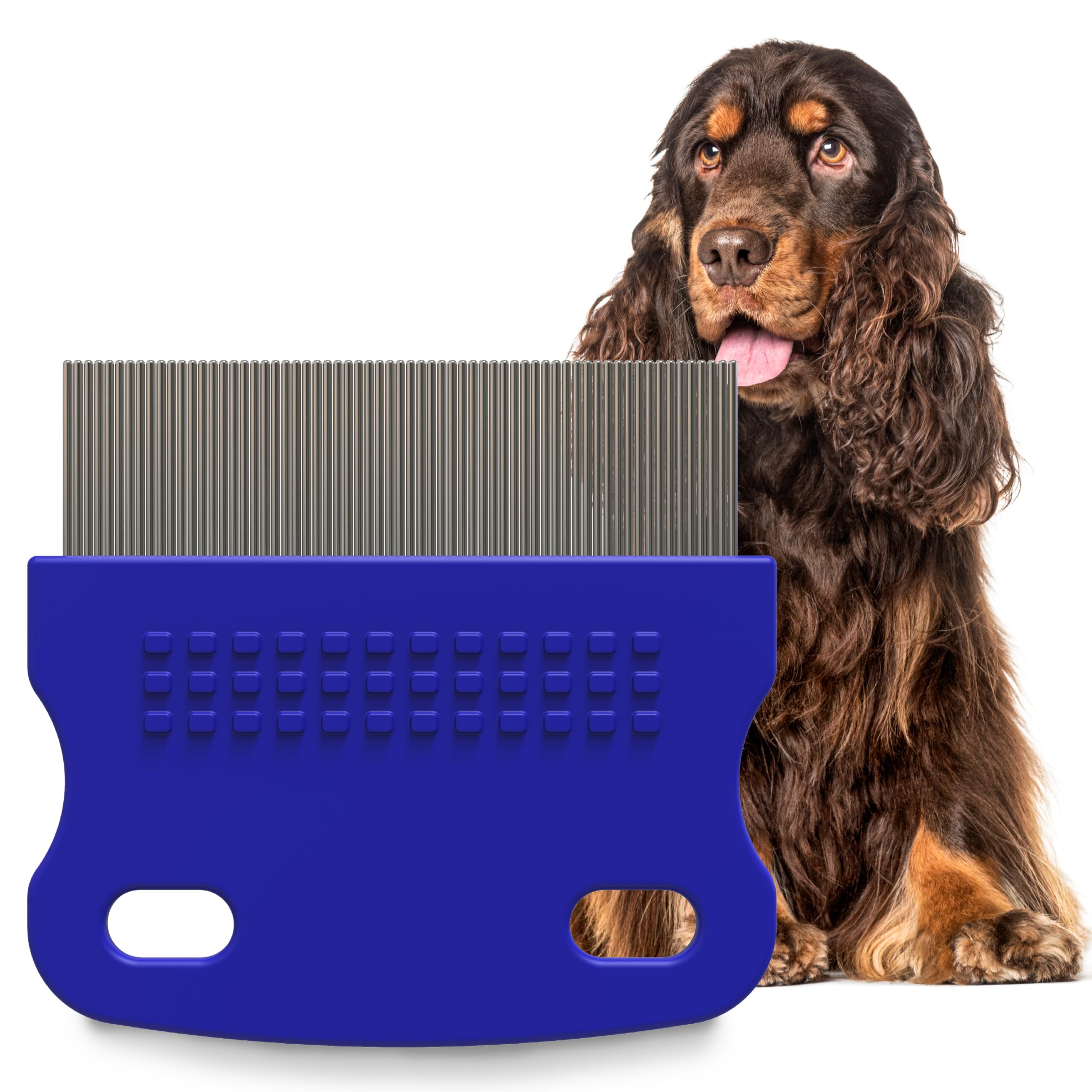 Petpost | Tear Stain Remover Comb for Dogs - Extra Fine Tooth Rake Gently & Effectively Gets Rid of Crust, Mucus, and Gunk Around Your Shih Tsu or Maltese