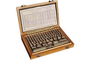 PAVLYSH 81 Pc Rectangular Steel Gage Block Set Grade B Space Block Harden Gauges .000005