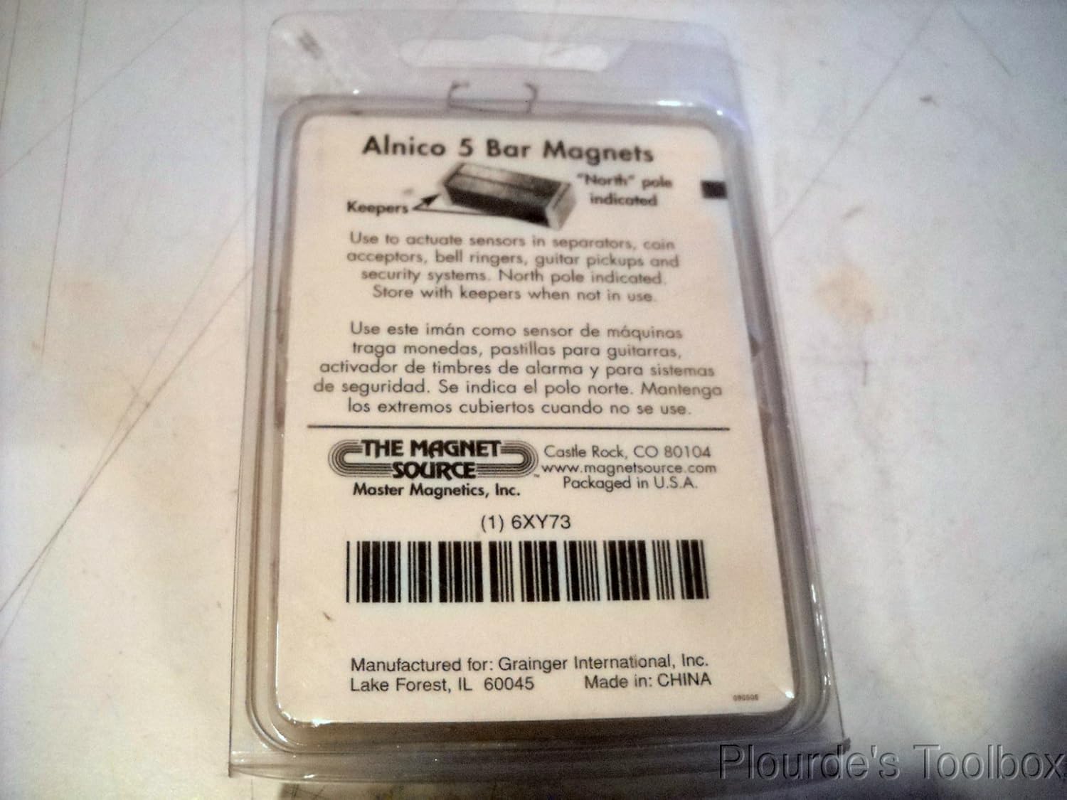 New (2 Pack) Grainger Master Magnetics 5 Bar Alnico Magnets, 0.3 lb Pull, 6XY73: Amazon.com: Industrial & Scientific
