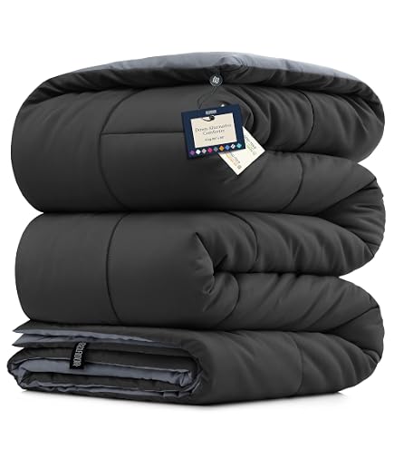 BolBom Down Alternative Comforter King Size - Hypoallergenic, All-Season, Ultra Soft (104x90 Inches, White)