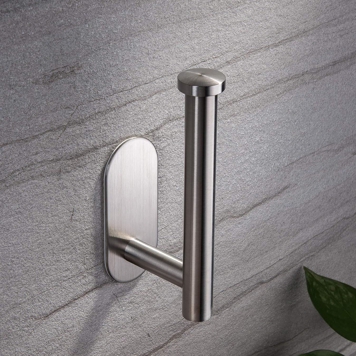 YIGII Toilet Paper Holder Self Adhesive - Adhesive Toilet Roll Holder no Drilling for Bathroom Stainless Steel Brushed: Home & Kitchen