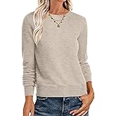 ANRABESS Sweaters for Women Long Sleeve Lightweight Crewneck Soft Basic Knit Loose Fit Pullover Top 2025 Fall Trendy Outfits