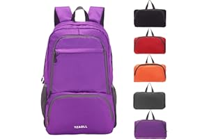 YZAOLL 30L Lightweight Packable Travel Hiking Backpack Daypack Foldable Backpack Water Resistant Daypack for Women Men