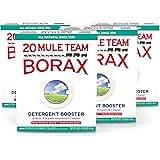 20 Mule Team All Natural Borax Laundry Detergent Booster & Multi-Purpose Household Cleaner, 65 Ounce, 4 Count