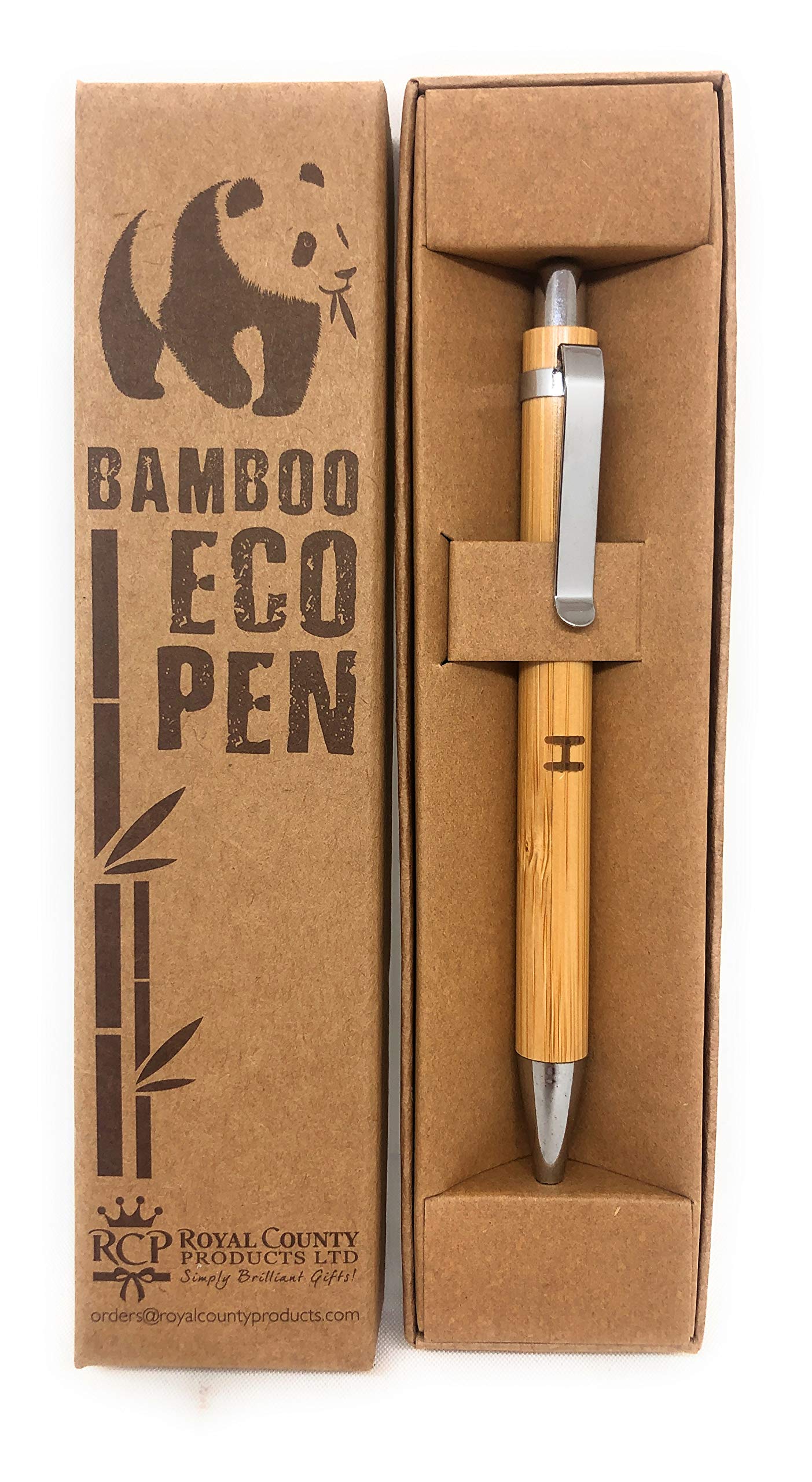 Royal County Personalised Bamboo Pens - Eco Friendly - H