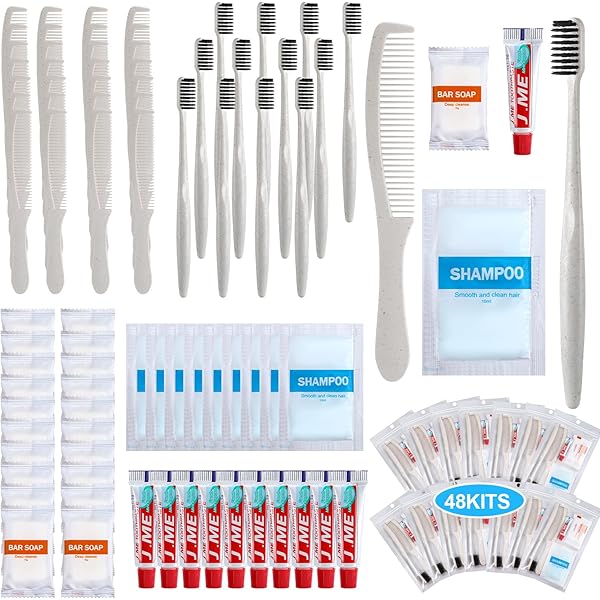 Ziliny 60 Set Travel Toiletry Kits Bulk - Homeless Hygiene Care Packages With Bag
